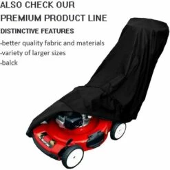 ABCRITAL Housses De Tondeuse À Gazon Imperméables - Housse De Protection Anti-Poussière En Polyester Oxford 210D Robuste Avec Sac De Rangement,122 * 47 * 35Cm -France Tondeuse Soldes Boutique 57779331 2