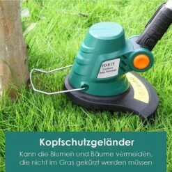 FIXKIT Coupe Bordure Sans Fil, Charge Rapide 1H, Batterie Li-V 20V, Cercle De Coupe De 230 Mm, Poignée Réglable,Débroussailleuse Angle De Réglage De 180 °, 10 Lames En Plastique -France Tondeuse Soldes Boutique 58088900 4