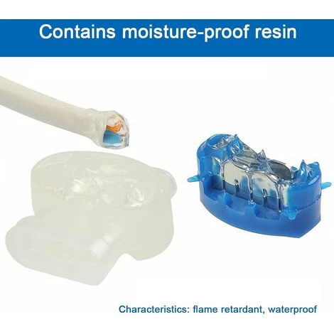 TINOR 20 Pièces Connecteurs De Câble Remplis Des Résines Connecteur Etanche 3 Trous Avec Pince Auto-Dénudante ABS Isolé Pour Les Tondeuses à Gazon Robotisées D'Extérieur, Les Jardins 5 TINOR 20 Pièces Connecteurs De Câble Remplis Des Résines Connecteur Etanche 3 Trous Avec Pince Auto-Dénudante ABS Isolé Pour Les Tondeuses à Gazon Robotisées D'Extérieur, Les Jardins – Image 3
