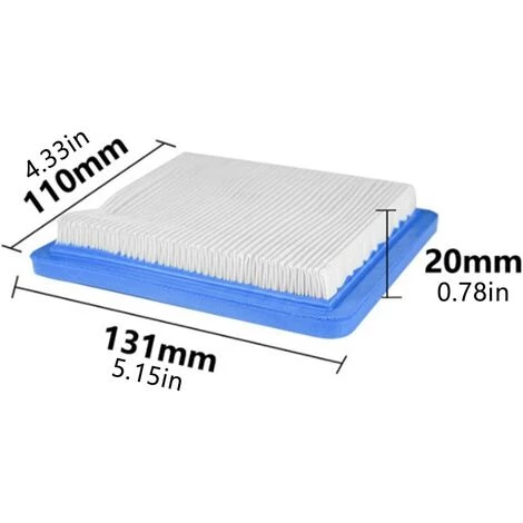GRID COOL Filtre Air Pour Tondeuse Poussée Remplacement Gamme Accessoires Filtre Papier Ensemble Non Authentique Briggs Stratton Quantum Bleu Filtre Air Tracteur Pour Tondeuses à Gazon Et Tracteurs (2 Pièces) Filtre Air Pour Tondeuse Poussée Remplacement Gamme Acce 4 GRID COOL Filtre Air Pour Tondeuse Poussée Remplacement Gamme Accessoires Filtre Papier Ensemble Non Authentique Briggs Stratton Quantum Bleu Filtre Air Tracteur Pour Tondeuses à Gazon Et Tracteurs (2 Pièces) Filtre Air Pour Tondeuse Poussée Remplacement Gamme Acce – Image 2