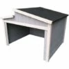 WILTEC Garage Pour Robot-tondeuse Toit Gradin Bois Massif Abri Carport Gris 60,5x73x66,5cm -France Tondeuse Soldes Boutique 58401087 1