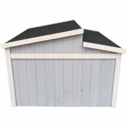 WILTEC Garage Pour Robot-tondeuse Toit Gradin Bois Massif Abri Carport Gris 60,5x73x66,5cm -France Tondeuse Soldes Boutique 58401087 3