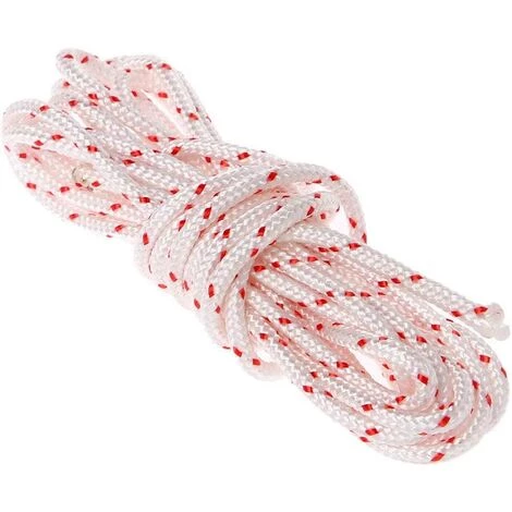 AOUGO Corde De Démarrage De 3 M X 3,5 Mm Pour Tondeuse à Gazon Avec Tronçonneuse. 4 AOUGO Corde De Démarrage De 3 M X 3,5 Mm Pour Tondeuse à Gazon Avec Tronçonneuse. – Image 2