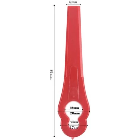 FVBJD 200 Pieces Lames En Plastique De Rechange,Lame Plastique Coupe Bordure,Lame Coupe Bordure,Lame En Plastique Générale,Lames En Plastique Pour Tondeuse Sans Fil Pour Jardins Et Pelouses (50) 4 FVBJD 200 Pieces Lames En Plastique De Rechange,Lame Plastique Coupe Bordure,Lame Coupe Bordure,Lame En Plastique Générale,Lames En Plastique Pour Tondeuse Sans Fil Pour Jardins Et Pelouses (50) – Image 2
