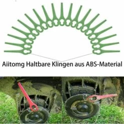 FVBJD 30 Pièces Lames En Plastique,Florabest Border Cutter, Lame De Tondeuse En Plastique Pour Coupe Bordure Florabest(La Couleur Verte) 9 FVBJD 30 Pièces Lames En Plastique,Florabest Border Cutter, Lame De Tondeuse En Plastique Pour Coupe Bordure Florabest(La Couleur Verte) -France Tondeuse Soldes Boutique 58677322 3