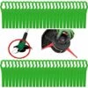 FVBJD 100 Pièces Lames En Plastique,Florabest Border Cutter, Lame De Tondeuse En Plastique Pour Coupe Bordure Florabest(La Couleur Verte)