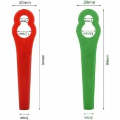 FVBJD 50 Pièces Lames En Plastique,Florabest Border Cutter, Lame De Tondeuse En Plastique Pour Coupe Bordure Florabest(La Couleur Verte) -France Tondeuse Soldes Boutique 58677364 2