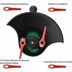 FVBJD 50 Pièces Lames En Plastique,Florabest Border Cutter, Lame De Tondeuse En Plastique Pour Coupe Bordure Florabest(La Couleur Verte) -France Tondeuse Soldes Boutique 58677364 4