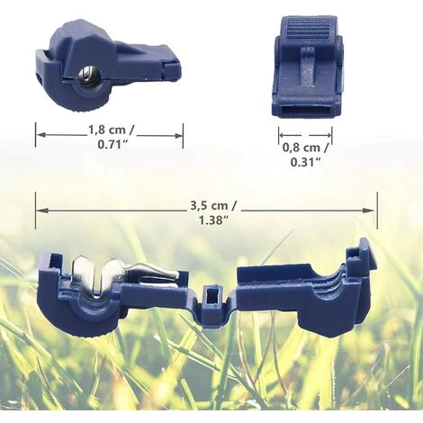 FVBJD Bornes De Raccordement Pour Câble Périphérique, Set De 4 Connecteur De Dérivation En T, Connecteur Rapide, Connecteur De Courant, Connecteur De Câble Pour La Fixation De La Boucle, 14010403 4 FVBJD Bornes De Raccordement Pour Câble Périphérique, Set De 4 Connecteur De Dérivation En T, Connecteur Rapide, Connecteur De Courant, Connecteur De Câble Pour La Fixation De La Boucle, 14010403 – Image 2