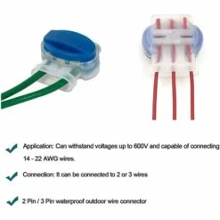 FVBJD Connecteurs De Câble Remplis Des Résines Pour Jardin & Extérieur Et Tondeuse Robot,50 Pièces 9 FVBJD Connecteurs De Câble Remplis Des Résines Pour Jardin & Extérieur Et Tondeuse Robot,50 Pièces -France Tondeuse Soldes Boutique 58758244 3