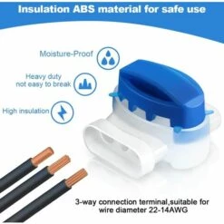 FVBJD 26pcs Connecteurs De Câble Remplis Des Résines, Connecteurs De Câbles Pour Robot Tondeuse, Etanche Connecteur Fil Tondeuse Pour Jardin & Extérieur Et Tondeuse Robot Et Voiture Mower -France Tondeuse Soldes Boutique 58758246 3