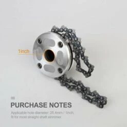 LIFCAUSAL Tête De Tondeuse Avec Lame De Coupe-chaîne à Bobine Tête De Tondeuse à Gazon D'extérieur Outil De Mangeur De Tête De Tondeuse En Acier Pour Remplacement De Tondeuse à Gazon à Arbres Droits -France Tondeuse Soldes Boutique 58874787 2