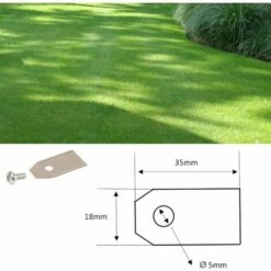 CYCLINGCOLORS 9x Lames De Robots Tondeuses + 9x écrous Compatible Avec GARDENA Yardforc Série R38 R40 R45 R50 R70 R75 R80 R100 R130 SC600 SC900 35x18mm Acier Inoxydable -France Tondeuse Soldes Boutique 59087280 2