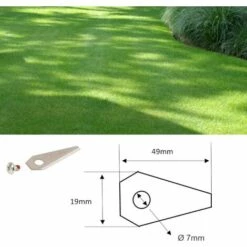 CYCLINGCOLORS 9x Lames De Robots Tondeuses + 9x écrous Compatible Avec BOSCH Série Indego 49x19mm Acier Inoxydable 5 CYCLINGCOLORS 9x Lames De Robots Tondeuses + 9x écrous Compatible Avec BOSCH Série Indego 49x19mm Acier Inoxydable -France Tondeuse Soldes Boutique 59087294 2