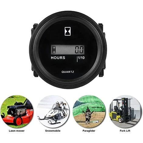 GUAZHUNIFR GU.B/bon Compteur Horaire Rond LCD Compteur Horaire Quartz AC86-230V Pour Chariot Fourche Chariot De Golf Bateau Tracteur Générateur Moteur Tondeuse 4 GUAZHUNIFR GU.B/bon Compteur Horaire Rond LCD Compteur Horaire Quartz AC86-230V Pour Chariot Fourche Chariot De Golf Bateau Tracteur Générateur Moteur Tondeuse – Image 2