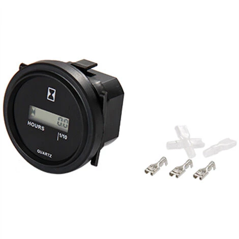 GUAZHUNIFR GU.B/bon Compteur Horaire Rond LCD Compteur Horaire Quartz AC86-230V Pour Chariot Fourche Chariot De Golf Bateau Tracteur Générateur Moteur Tondeuse 7 GUAZHUNIFR GU.B/bon Compteur Horaire Rond LCD Compteur Horaire Quartz AC86-230V Pour Chariot Fourche Chariot De Golf Bateau Tracteur Générateur Moteur Tondeuse – Image 5