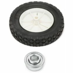 CYCLINGCOLORS Roue De Tondeuse Universelle Diamètre 200mm Avec Pneu 8 X 1,75 Moyeu 35mm + Roulement Tracteur Autoportée