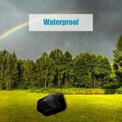 TRIOMPHE Housse De Tondeuse Housse De Protection Pour Tondeuse à Gazon Housse De Tracteur De Pelouse En Tissu Imperméable Et Anti-UV 210D Pour Extérieur Jardin Pelouse Avec Sac De Stockage ,(183X137X117cm） T-Audace -France Tondeuse Soldes Boutique 59400874 3