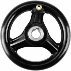 TINOR Roue à Main - Poignée De Volant Rond Noir à 3 Rayons Roue à Main En Plastique Avec Poignée Tournante Pour La Fraiseuse De Tour 12 * 100mm -France Tondeuse Soldes Boutique 59466315 5