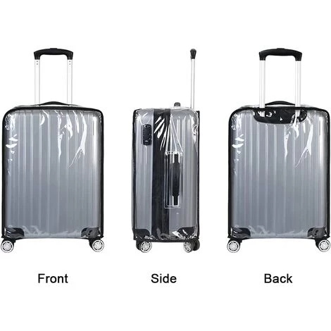 HEGUYEY Housse De Protection Pour Bagages,22 Pouces Housse Protection De Valise,Transparent PVC Couvertures De Valise Imperméable De Voyage Housse De Protection De Valise 5 HEGUYEY Housse De Protection Pour Bagages,22 Pouces Housse Protection De Valise,Transparent PVC Couvertures De Valise Imperméable De Voyage Housse De Protection De Valise – Image 3