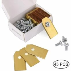 GrooFoo 45 X Lames De Couteau En Titane Pour Toutes Les Tondeuses Robotiques Husqvarn/Automower/ Yardforce/Gardena(3g-0.75mm) Avec 45 Vis, Lames De Rechange Pour Modèles 105,310,315,320,420,430x,r40i