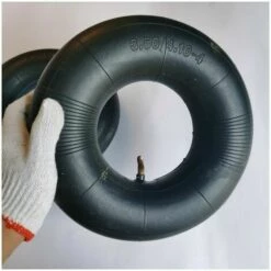 LITZEE Pneu De Chambre à Air 2 PièCes SéRies 4.10/3.50-4 Pouces Pour Diable, Chariot, Chariot Manuel, Chariot De Jardin, Tondeuse à Gazon, Tube De Remplacement 4.10-4,M Roue Et Chambre à Air De Tondeuse