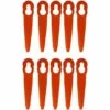 STARLIGHT 10 Lames De Rechange En Plastique Pour Tondeuse Stihl PolyCut 2-2 FSA 45, Rouge,STAR.L