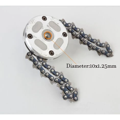 LIFCAUSAL 65Mn Durable Tondeuse Tête Bobine Jardin Tondeuse À Gazon Débroussailleuse Jardin Herbe Chaîne Tondeuse Pour Tondeuse À Gazon 5 LIFCAUSAL 65Mn Durable Tondeuse Tête Bobine Jardin Tondeuse À Gazon Débroussailleuse Jardin Herbe Chaîne Tondeuse Pour Tondeuse À Gazon – Image 3