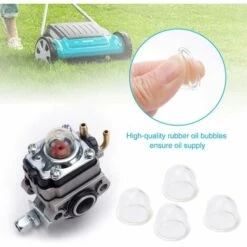 OUSUDELA 5 Ensembles Universel Filtre à Essence Kit, Tube D'étanchéité, Durites D'essence De Tondeuses Avec Poire D Amorçage, Pour Coupe-Herbe, Débroussailleuse, Tronconneuse Taille-Haie -France Tondeuse Soldes Boutique 60280035 4