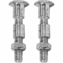 CYCLINGCOLORS 2x Axe Vis épaulée Universelle Roue Tondeuse Tracteur Remorque Filetage 3/8" UNC, Longueur 63,5mm