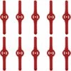 AOUGO 10 Pièces Lames De Tondeuse Jardin Tondeuse Accessoires, Lames De Rechange En Plastique, Outils De Jardin, Petit Trou 5mm, Pour Jardin Pelouse Tondeuse, Coupe-Bordures Sans Fil(Rouge) -France Tondeuse Soldes Boutique 60576081 1