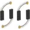 Cisea Lot De 2 Paires De Balais De Charbon Pour Moteur 6 X 11 X 30 Mm Pour Meuleuse D'angle Rotative, Perceuse Circulaire, Perceuse électrique, Pièces De Rechange, Accessoires De Rechange, Noir Et Doré -France Tondeuse Soldes Boutique 60606788 1