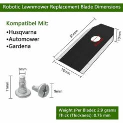 MACARON Lames De Rechange En Titane, 45 Pièces Lames En Titane, Lame Robot Tondeuse, Lames De Couteau En Titane Noir, Lame Tondeuse De Rachange, Pour Husqvarna Automower Gardena Robot Tondeuse Avec 45 Vis LO-Ron 8 MACARON Lames De Rechange En Titane, 45 Pièces Lames En Titane, Lame Robot Tondeuse, Lames De Couteau En Titane Noir, Lame Tondeuse De Rachange, Pour Husqvarna Automower Gardena Robot Tondeuse Avec 45 Vis LO-Ron -France Tondeuse Soldes Boutique 60657015 2