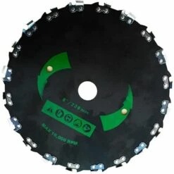 DECKON Chargeur De Lame De Tondeuse à Gazon 20 Dents 9 Pouces Débroussailleuse Lame De Scie Tête De Coupe Vitesse Maximale 10000 TR/Min Accessoires De Tondeuse à Gazon