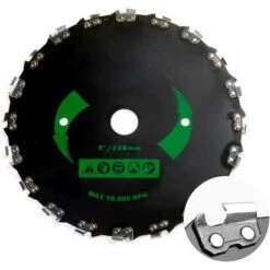 DECKON Chargeur De Lame De Tondeuse à Gazon 20 Dents 9 Pouces Débroussailleuse Lame De Scie Tête De Coupe Vitesse Maximale 10000 TR/Min Accessoires De Tondeuse à Gazon -France Tondeuse Soldes Boutique 60684390 3