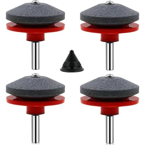 BENOBBY KIDS 4pcs Universal Lawn Mower Blade Sharpener Mower Sharpener Accessories With 1pc Blade Balance Kit, 3 BENOBBY KIDS 4pcs Universal Lawn Mower Blade Sharpener Mower Sharpener Accessories With 1pc Blade Balance Kit,