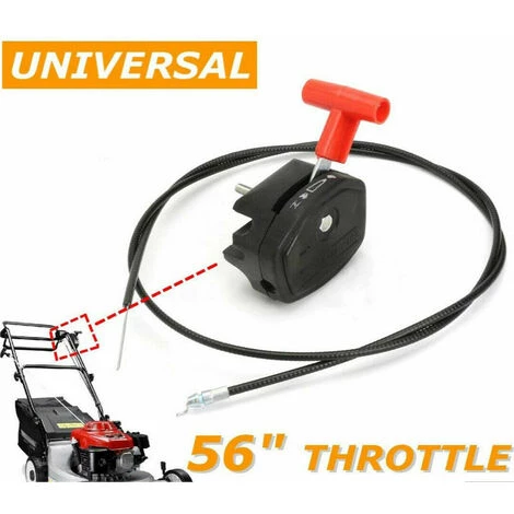 TOPHOMER Câble D'accélérateur 142cm /56 Inch Throttle Cable & Starter Levier Pour Tondeuse, Levier De Câble & D'Étranglement D'Accélérateur Contrôle Manipuler Pour Tondeuse À Gazon Debroussailleuse 4 TOPHOMER Câble D'accélérateur 142cm /56 Inch Throttle Cable & Starter Levier Pour Tondeuse, Levier De Câble & D'Étranglement D'Accélérateur Contrôle Manipuler Pour Tondeuse À Gazon Debroussailleuse – Image 2