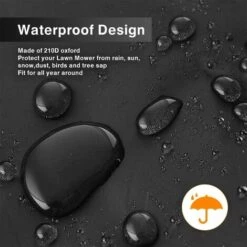 JOORRT Housse Pour Tondeuse à Gazon, étanche, Anti-poussière Et Anti-UV, En 190T, Avec Cordon De Serrage Et Sac De Rangement Pour Extérieur/intérieur - 188 X 99 X 63,5 Cm -France Tondeuse Soldes Boutique 61236001 3