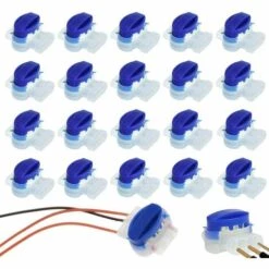 PESCE 20 Pièces Connecteur De Câble Remplis De Gel Résine, Connecteur Etanche, Colliers De Connexion Pour Jardin Extérieur La Tondeuse à Gazon Robotique