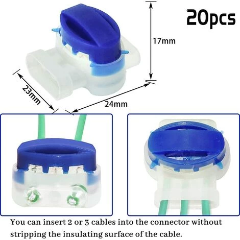 PESCE 20 Pièces Connecteur De Câble Remplis De Gel Résine, Connecteur Etanche, Colliers De Connexion Pour Jardin Extérieur La Tondeuse à Gazon Robotique 6 PESCE 20 Pièces Connecteur De Câble Remplis De Gel Résine, Connecteur Etanche, Colliers De Connexion Pour Jardin Extérieur La Tondeuse à Gazon Robotique – Image 4