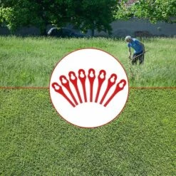 FVBJD Lot De 100 Tondeuse à Gazon En Plastique Lames, Lames De Rechange Pour Coupe Bordure, Pelouse Tondeuse Accessoires, Lames Plastique Rechange, Gros Trou 10mm Petit Trou 5mm (R100) 10 FVBJD Lot De 100 Tondeuse à Gazon En Plastique Lames, Lames De Rechange Pour Coupe Bordure, Pelouse Tondeuse Accessoires, Lames Plastique Rechange, Gros Trou 10mm Petit Trou 5mm (R100) -France Tondeuse Soldes Boutique 61286896 4