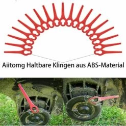 FVBJD 30 Pièces Lames En Plastique, Lames De Coupe En Plastique, Lidl Florabest Edge Cutter Blade Pour Pelouse Coupe Bordures(La Couleur Rouge) 9 FVBJD 30 Pièces Lames En Plastique, Lames De Coupe En Plastique, Lidl Florabest Edge Cutter Blade Pour Pelouse Coupe Bordures(La Couleur Rouge) -France Tondeuse Soldes Boutique 61286937 3