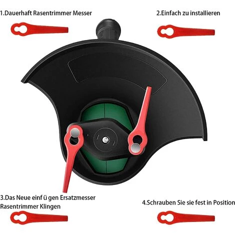 FVBJD 30 Pièces Lames En Plastique, Lames De Coupe En Plastique, Lidl Florabest Edge Cutter Blade Pour Pelouse Coupe Bordures(La Couleur Rouge) 6 FVBJD 30 Pièces Lames En Plastique, Lames De Coupe En Plastique, Lidl Florabest Edge Cutter Blade Pour Pelouse Coupe Bordures(La Couleur Rouge) – Image 4
