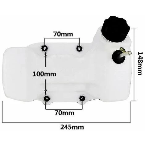 DONTODENT 40-5bl Débroussailleuse Tondeuse De Réservoir De Carburant Réservoir De Carburant Gaz Bouchon De Réservoir De Carburant 4 DONTODENT 40-5bl Débroussailleuse Tondeuse De Réservoir De Carburant Réservoir De Carburant Gaz Bouchon De Réservoir De Carburant – Image 2