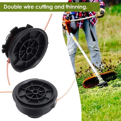 EINEMGELD 2 Lignes Tondeuse Fendue Universelle Tondeuse De Coupe Tondeuse Pour Ryobi Expand-It Noir 6 EINEMGELD 2 Lignes Tondeuse Fendue Universelle Tondeuse De Coupe Tondeuse Pour Ryobi Expand-It Noir – Image 4