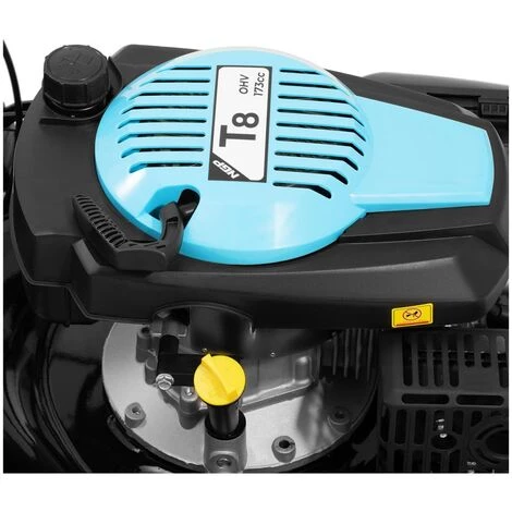 HILLVERT Tondeuse À Gazon Thermique Largeur / Hauteur Coupe 45,7 Cm / 25-75 Mm 3,3 KW - Noir, Rouge Vin 4 HILLVERT Tondeuse À Gazon Thermique Largeur / Hauteur Coupe 45,7 Cm / 25-75 Mm 3,3 KW - Noir, Rouge Vin – Image 2