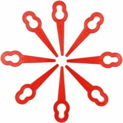 LITZEE Lames De Tondeuse à Gazon 60 Pièces, Remplacement De Lame De Tondeuse à Gazon, Couteau En Plastique Pour Tondeuse à Gazon Sans Fil, Lame De Rechange Pour Tondeuse à Gazon