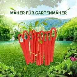 LITZEE Lames De Tondeuse à Gazon 60 Pièces, Remplacement De Lame De Tondeuse à Gazon, Couteau En Plastique Pour Tondeuse à Gazon Sans Fil, Lame De Rechange Pour Tondeuse à Gazon -France Tondeuse Soldes Boutique 61335111 4