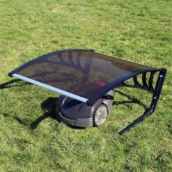 WILTEC Garage Pour Robot Tondeuse Marron Toit Carport Pour Tondeuses- Robot Tondeuse -France Tondeuse Soldes Boutique 6163622 4