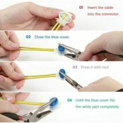 MINKUROW Connecteur De Câble,Connecteurs De Câble Remplis Des Résines Pour Robot Tondeuse Automower,20Pcs -France Tondeuse Soldes Boutique 63693794 4